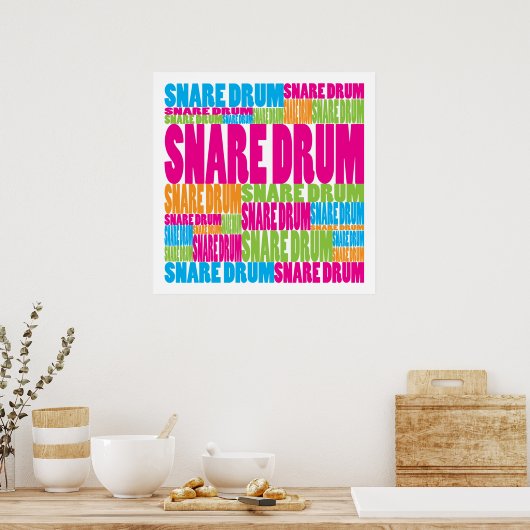Colorful Snare Drum Poster (Keuken)