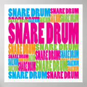 Colorful Snare Drum Poster (Voorkant)