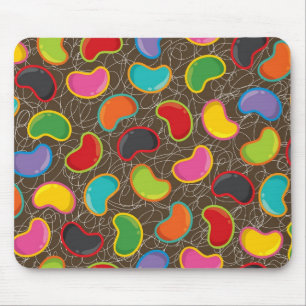 Colorful Snoep Fun Retro Jellybeans Pop Mousepad Muismat