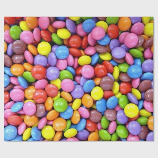 Colorful Snoep Kerstmis Cadeaupapier (Vlak)