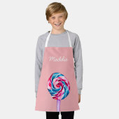 Colorful snoep lolly waterverf art. schort (Gedragen)