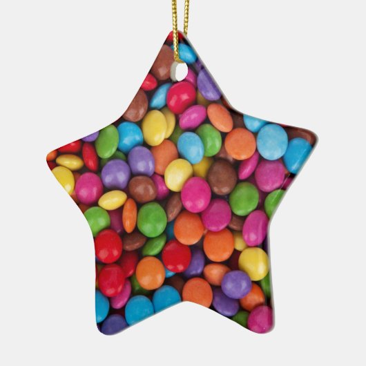 Colorful Snoep Patroon Keramisch Ornament (Links)