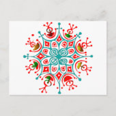 Colorful Snowflake Briefkaart (Voorkant)