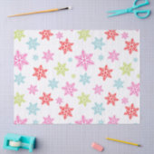 Colorful Snowflake Pattern – Festive Winter Design Tissuepapier (Craft)