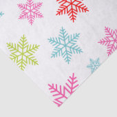 Colorful Snowflake Pattern – Festive Winter Design Tissuepapier (Detail)