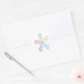 Colorful Snowflake Stickers (Envelop)