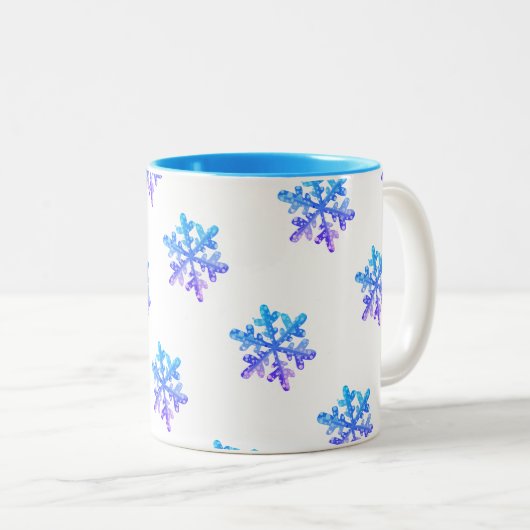 Colorful Snowflakes Gift Mok (Voorkant rechts)