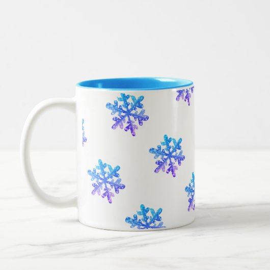 Colorful Snowflakes Gift Mok (Links)