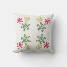  Colorful Snowflakes Winter Pillow Kussen