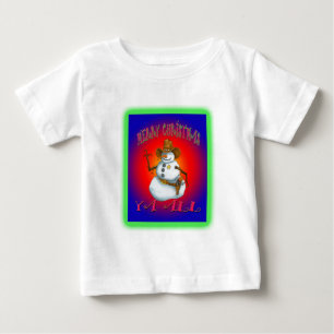 Colorful Snowman design western Howdy