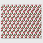 Colorful Snowman op het kerstakkerpatroon Cadeaupapier (Vlak)