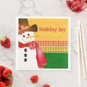 Colorful Snowman Servet (Insitu)