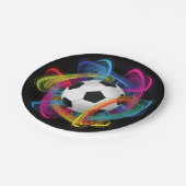 Colorful Soccer Ball Paper Plates Papieren Bordje (Gekanteld)