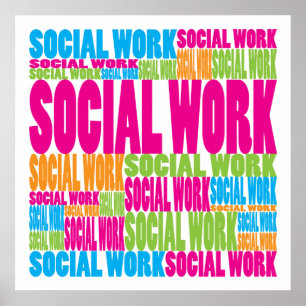 Colorful Social Work Poster