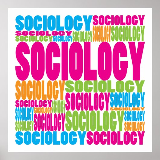 Colorful Sociology Poster (Voorkant)