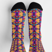 Colorful socks feature a vibrant floral pattern sokken (Top)