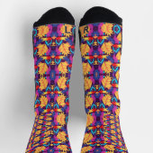 Colorful socks with vibrant abstract patterns  sokken (Top)