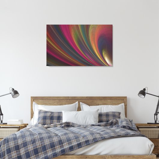 Colorful Soft Sand Waves Canvas Afdruk (Insitu (Slaapkamer))