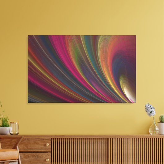 Colorful Soft Sand Waves Canvas Afdruk (Insitu (Woonkamer))