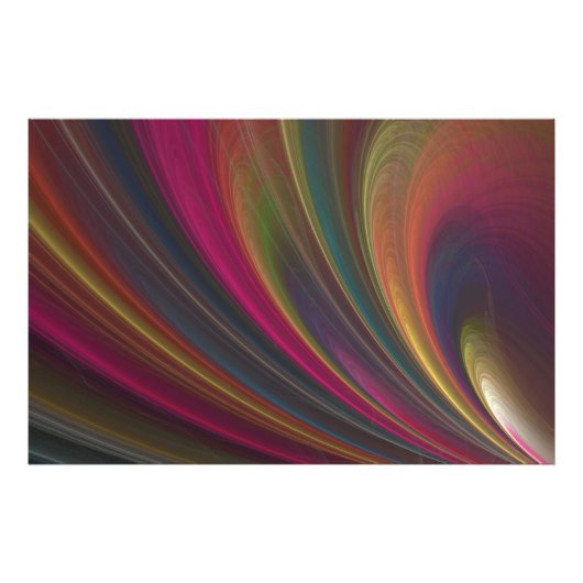 Colorful Soft Sand Waves Foto Afdruk (Voorkant)