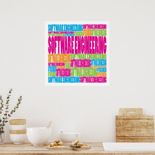 Colorful Software Engineering Poster (Keuken)