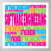 Colorful Software Engineering Poster (Voorkant)