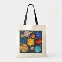 Colorful Solar System