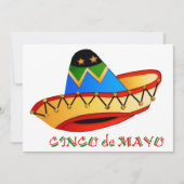 Colorful Sombrero Cinco de Mayo Kaart (Voorkant)