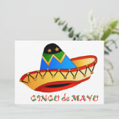 Colorful Sombrero Cinco de Mayo Kaart (Staand voorkant)