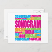Colorful Sonogram Briefkaart (Voorkant / Achterkant)