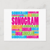 Colorful Sonogram Briefkaart (Voorkant)