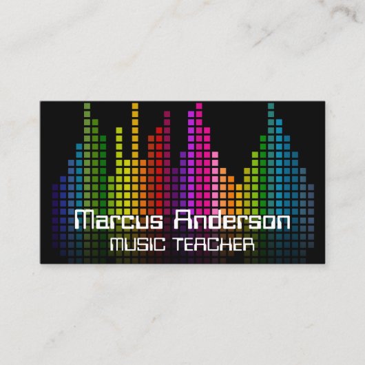 Colorful Sound Bar-kwalificator Visitekaartje (Voorkant)