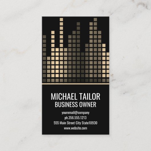 Colorful Sound Bar-kwalificator Visitekaartje (Voorkant)