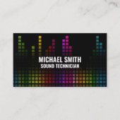 Colorful Sound Bar-kwalificator Visitekaartje (Voorkant)