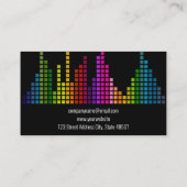 Colorful Sound Bar-kwalificator Visitekaartje (Achterkant)