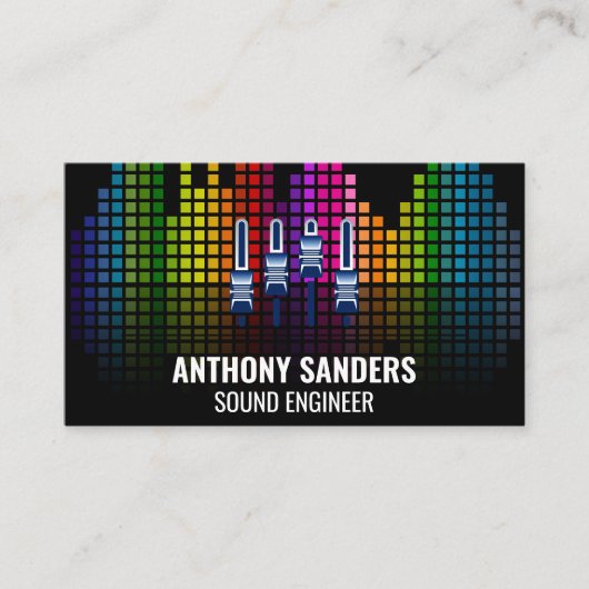 Colorful Sound Bar-kwalificator Visitekaartje (Voorkant)