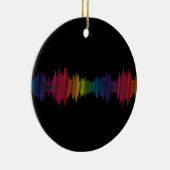 Colorful Sound Wave Keramisch Ornament (Rechts)