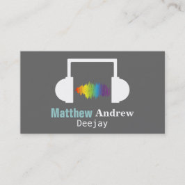 Colorful Sound Waves, Deejay, DJ Visitekaartje