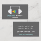 Colorful Sound Waves, Deejay, DJ Visitekaartje (Voorkant / Achterkant)