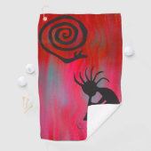 Colorful Southwestern Kokopelli Golf Towel Golfhanddoek (Insitu)