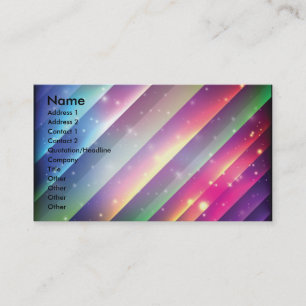 Colorful Space Background2, Name, Address 1, A... Visitekaartje
