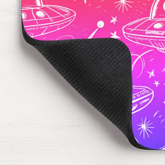 Colorful Spaceship Patroon Muismat (Hoek)