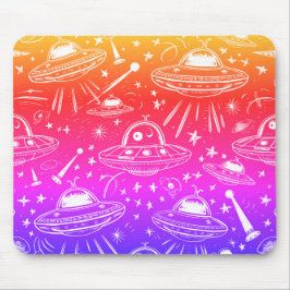 Colorful Spaceship Patroon Muismat
