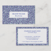 Colorful Sparking Faux Glitter Visitekaartje (Voorkant / Achterkant)