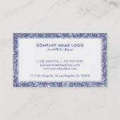 Colorful Sparking Faux Glitter Visitekaartje (Achterkant)