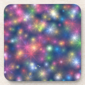 Colorful Sparkles Party Lights Bier Onderzetter (Voorkant)