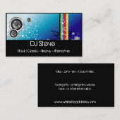 Colorful Speakers Band DJ Music 2 Visitekaartjes (Voorkant / Achterkant)