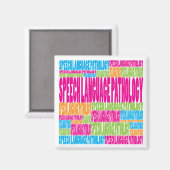 Colorful Speech Language Pathology Magneet (Voorkant / Achterkant)