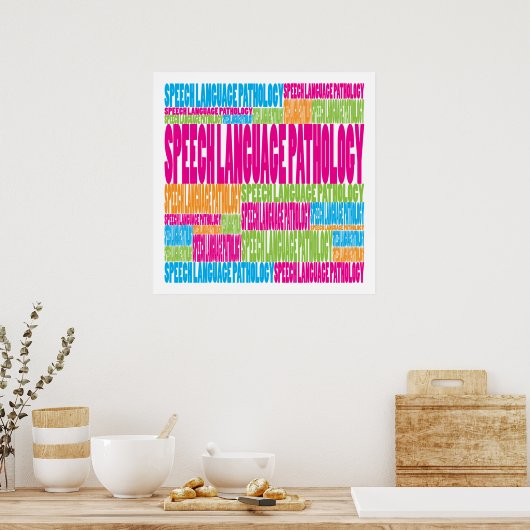 Colorful Speech Language Pathology Poster (Keuken)