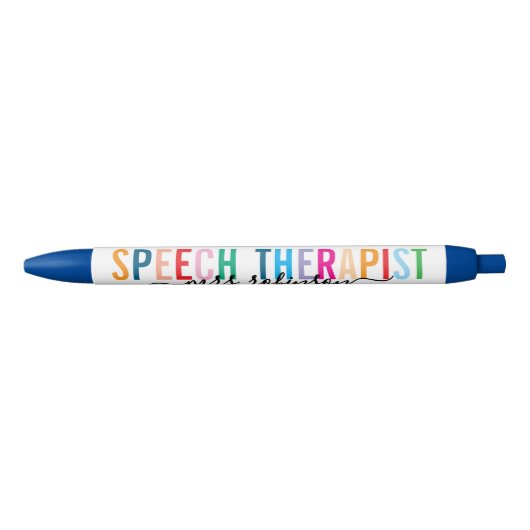 Colorful Speech Therapist Pen with Custom Name (Voorkant)